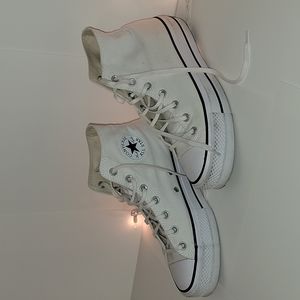 White Converse Size 9 Women